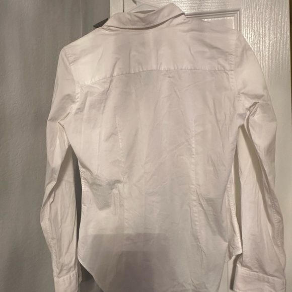 Burberry White Blouse with Check Trim - Picture 3 of 6